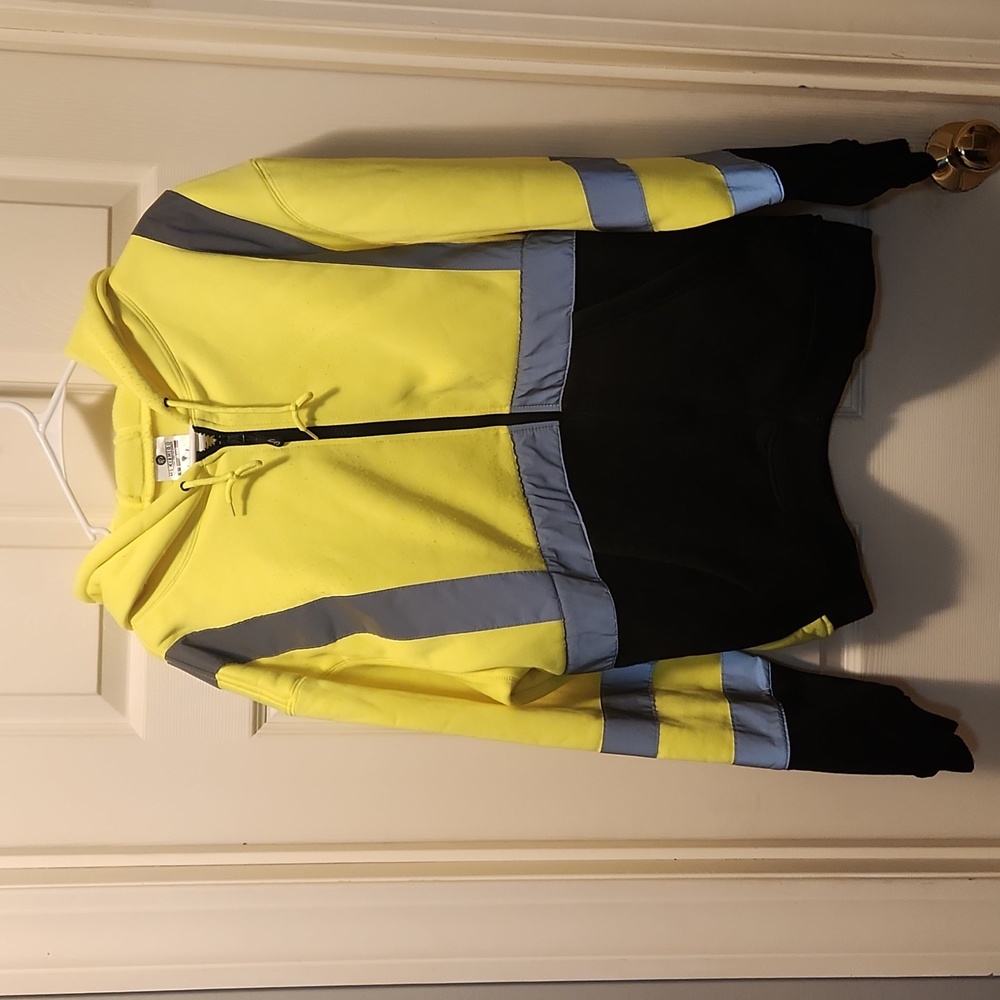 Work sweatshirt with reflective strips